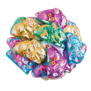 Madelaine Milk Chocolate Foil Wrapped Mini Easter Bunnies 5lb Bulk